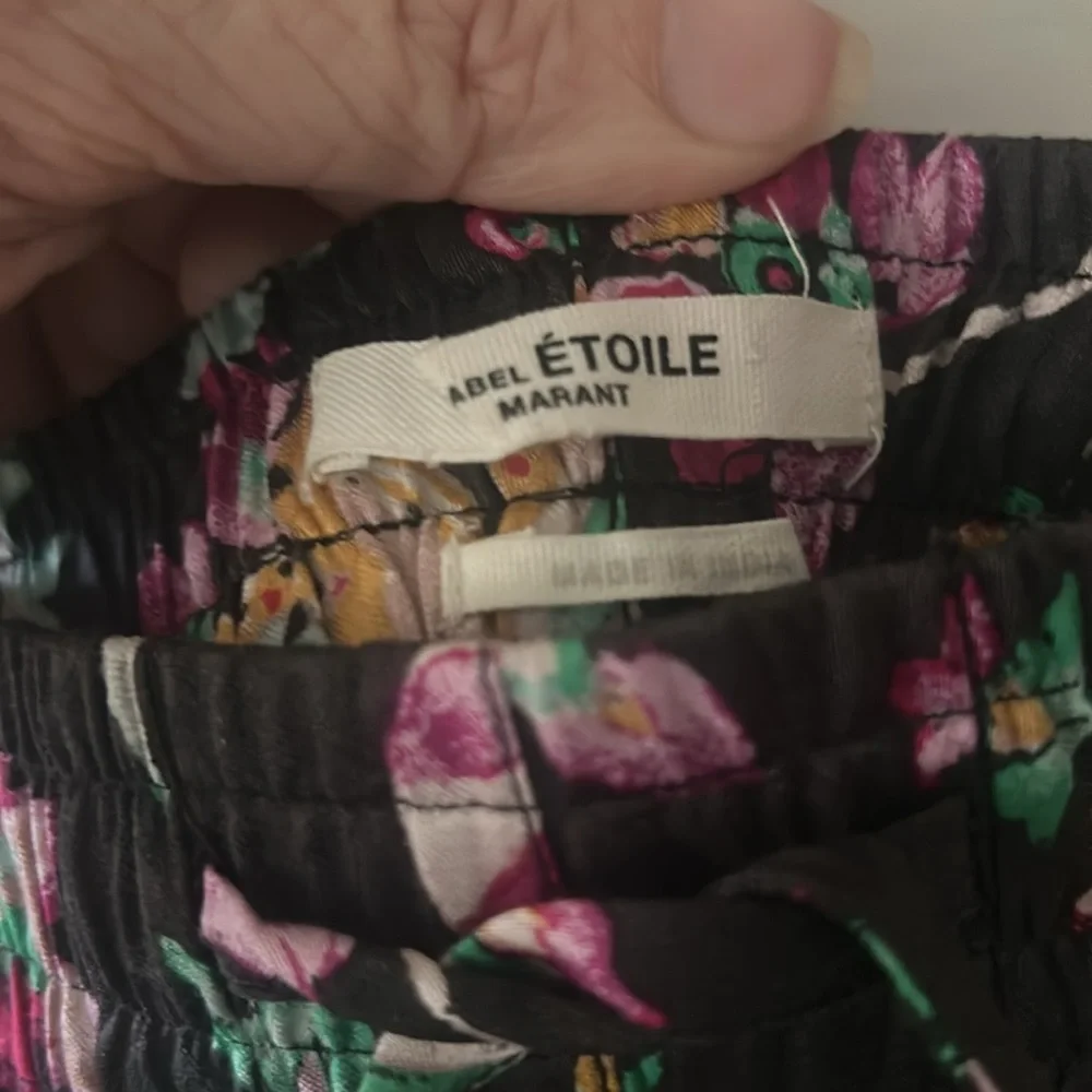 Isabel Marant Etoile Benton Floral Silky Straight Leg Pants Size S - Picture 6 of 10